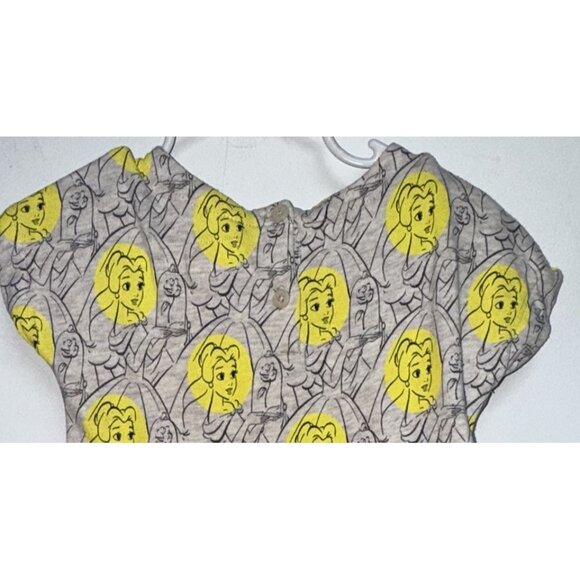 Baby Gap X Disney Princess Belle Dress Infant Girl Size 18-24 M Gray Blue Yellow - Picture 6 of 8